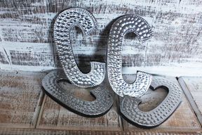 Sm Arty Aluminum Letters - C
