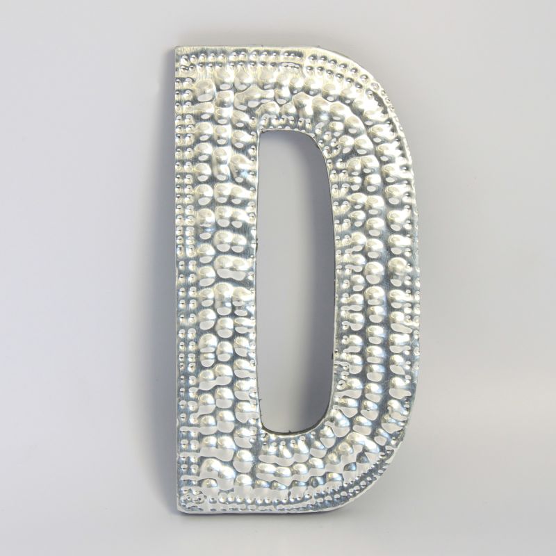 Sm Arty Aluminum Letters - D