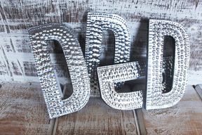Sm Arty Aluminum Letters - D