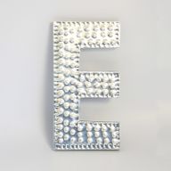 Sm Arty Aluminum Letters - E