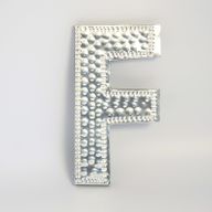 Sm Arty Aluminum Letters - F