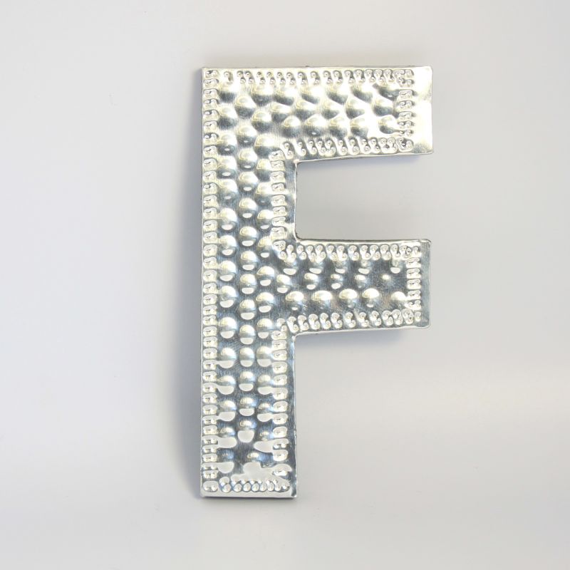 Sm Arty Aluminum Letters - F