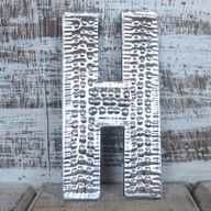 Sm Arty Aluminum Letters - H