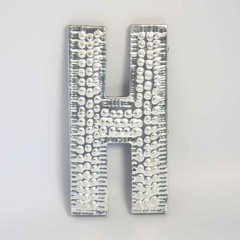 Sm Arty Aluminum Letters - H