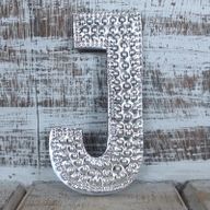 Sm Arty Aluminum Letters - J