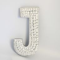 Sm Arty Aluminum Letters - J