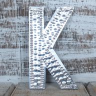 Sm Arty Aluminum Letters - K