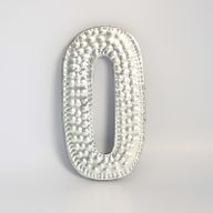 Sm Arty Aluminum Letters - O