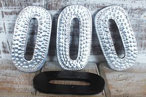Sm Arty Aluminum Letters - O