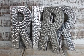 Sm Arty Aluminum Letters - R