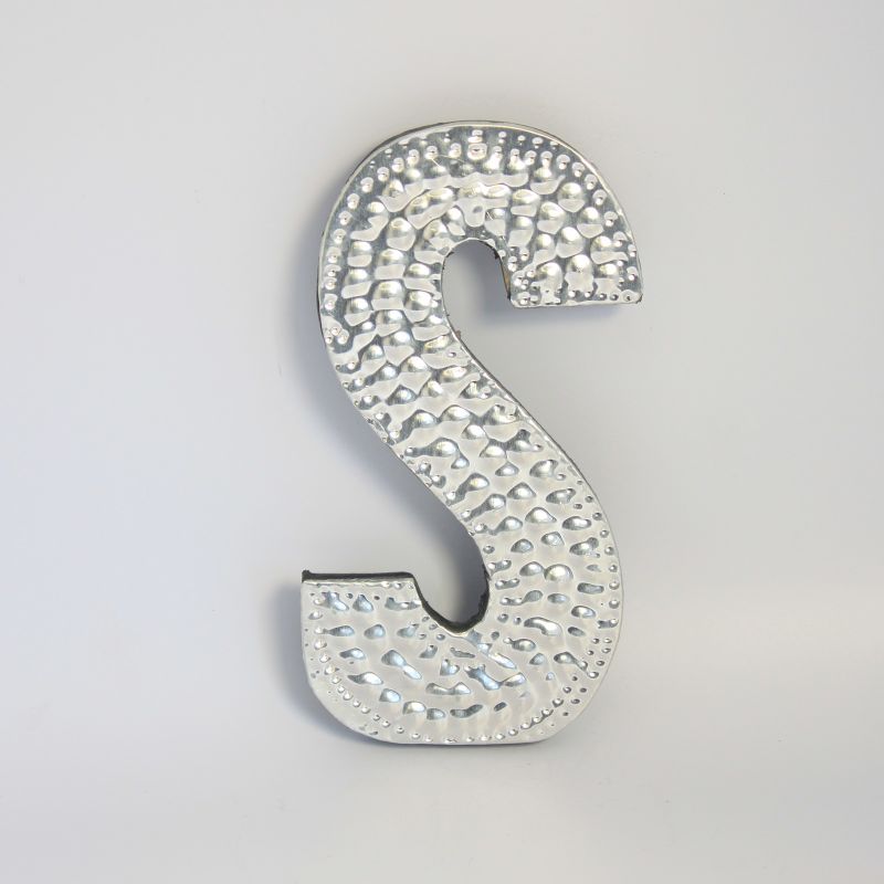 Sm Arty Aluminum Letters - S