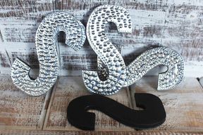 Sm Arty Aluminum Letters - S