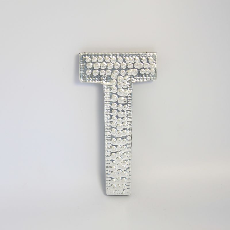 Sm Arty Aluminum Letters - T