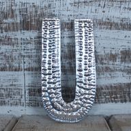 Sm Arty Aluminum Letters - U