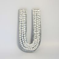 Sm Arty Aluminum Letters - U