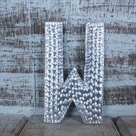 Sm Arty Aluminum Letters - W
