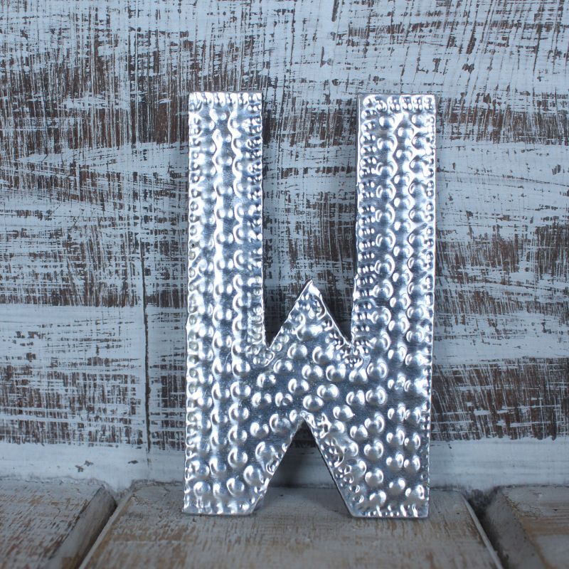 Sm Arty Aluminum Letters - W