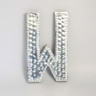 Sm Arty Aluminum Letters - W