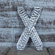 Sm Arty Aluminum Letters - X