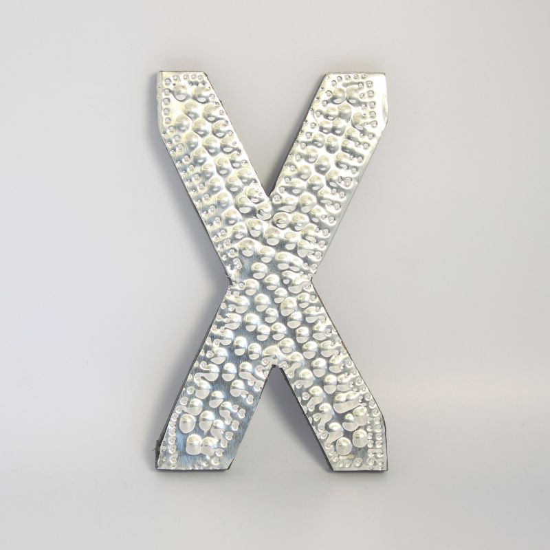 Sm Arty Aluminum Letters - X
