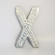 Sm Arty Aluminum Letters - X