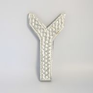 Sm Arty Aluminum Letters - Y