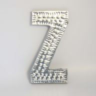Sm Arty Aluminum Letters - Z
