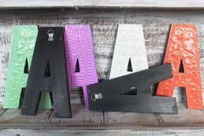 Letter "A" - Assorted Colours - 15cm