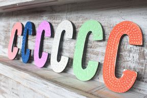 Letter "C" - Assorted Colours - 15cm