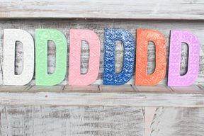Letter "D" - Assorted Colours - 15cm