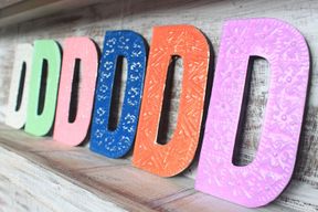 Letter "D" - Assorted Colours - 15cm