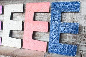 Letter "E" - Assorted Colours - 15cm