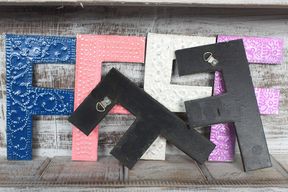 Letter "F" - Assorted Colours - 15cm