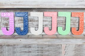 Letter "J" - Assorted Colours - 15cm