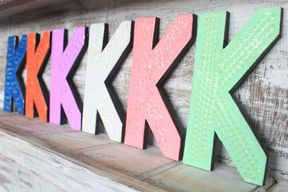 Letter "K" - Assorted Colours - 15cm