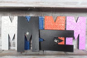 Letter "M" - Assorted Colours - 15cm