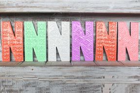 Letter "N" - Assorted Colours - 15cm