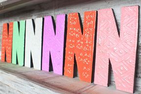 Letter "N" - Assorted Colours - 15cm