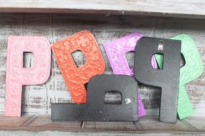 Letter "P" - Assorted Colours - 15cm