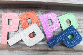 Letter "P" - Assorted Colours - 15cm