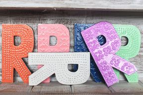 Letter "R" - Assorted Colours - 15cm