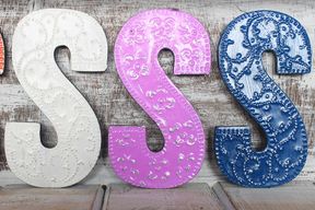 Letter "S" - Assorted Colours - 15cm