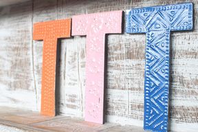 Letter "T" - Assorted Colours - 15cm