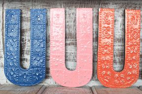 Letter "U" - Assorted Colours - 15cm