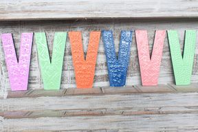 Letter "V" - Assorted Colours - 15cm