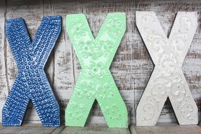 Letter "X" - Assorted Colours - 15cm
