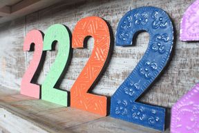 Number "2" - Assorted Colours - 15cm