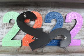 Number "2" - Assorted Colours - 15cm