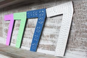 Number "7" - Assorted Colours - 15cm