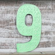 Number "9" - Assorted Colours - 15cm